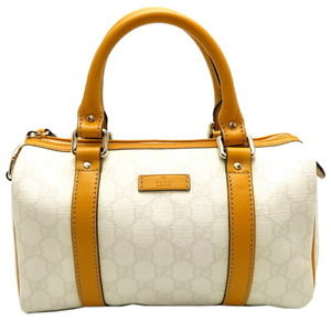 Gucci Mini Boston Bag GG Supreme White